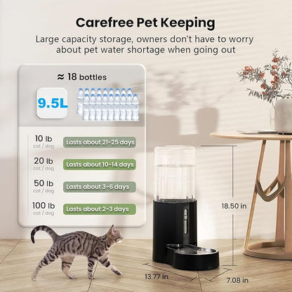 CZPET 2.5 Gallon Dog Water Bowl Dispenser, Filter Automatic Dog and Cat Water - Image 5