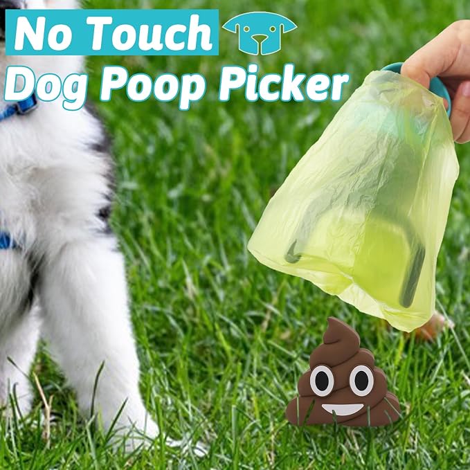 Fhiny Portable Dog Poop Scooper, No-Touch Handheld Doggy Poop Scooper Sanitary - Image 4