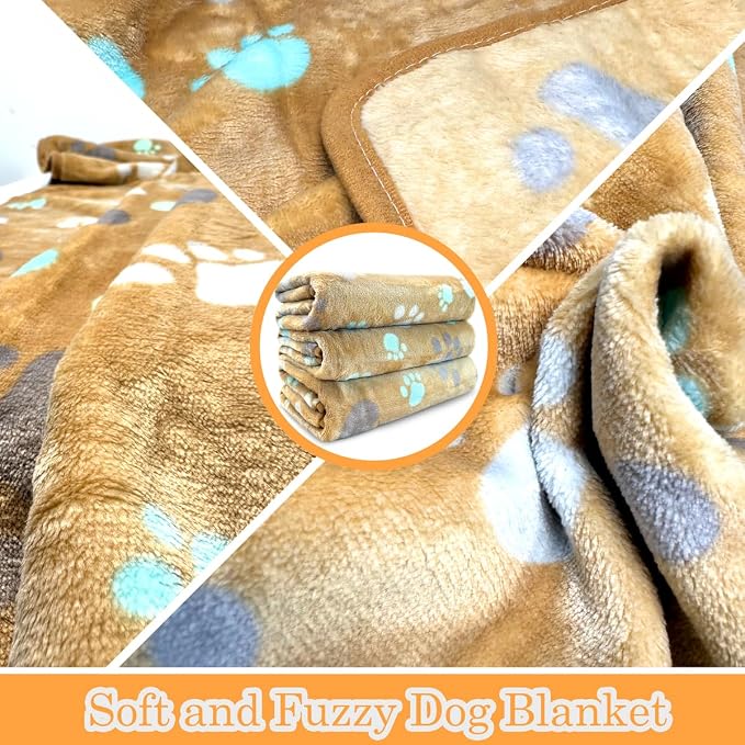 Dog Blankets for Medium Large Dogs Washable, 3 Pack Pet Blanket Washable 41" x - Image 3