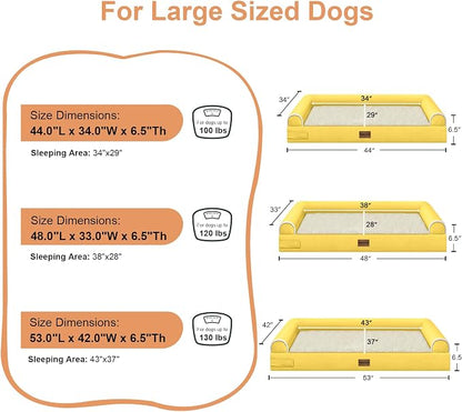 Large Dog Bed Orthopedic Washable: Beds Bolster XXL Bed Big XLarge Dogs Egg - Image 6