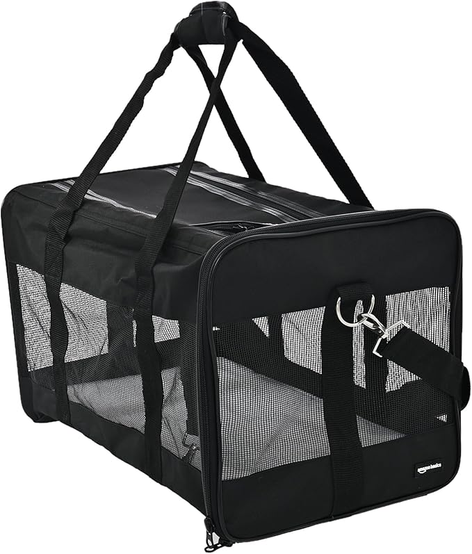 Amazon Basics Airline Approved Soft-Sided Mesh Pet Travel Carrier by AmazonBasics