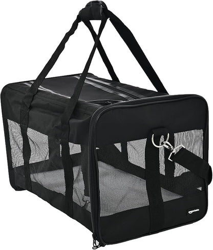 Amazon Basics Airline Approved Soft-Sided Mesh Pet Travel Carrier by AmazonBasics