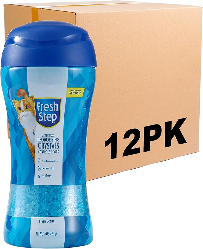 Fresh Step Cat Litter Crystals Deodorizer, Non Toxic Odor Neutralizing Crystals by FreshStep