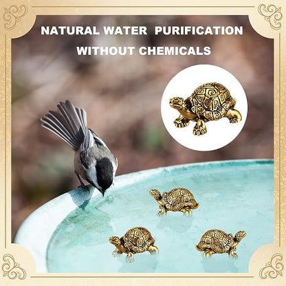 4 Pcs Mini Copper Bath Disk Ornaments Brass Bird Bath Purification Disks - Image 5