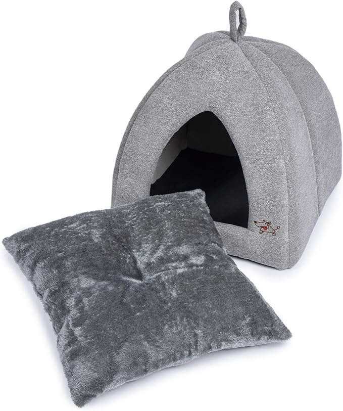 Best Pet Supplies Dog House Bed Crate Mat Tent Indoor Round Soft Plush - Image 2