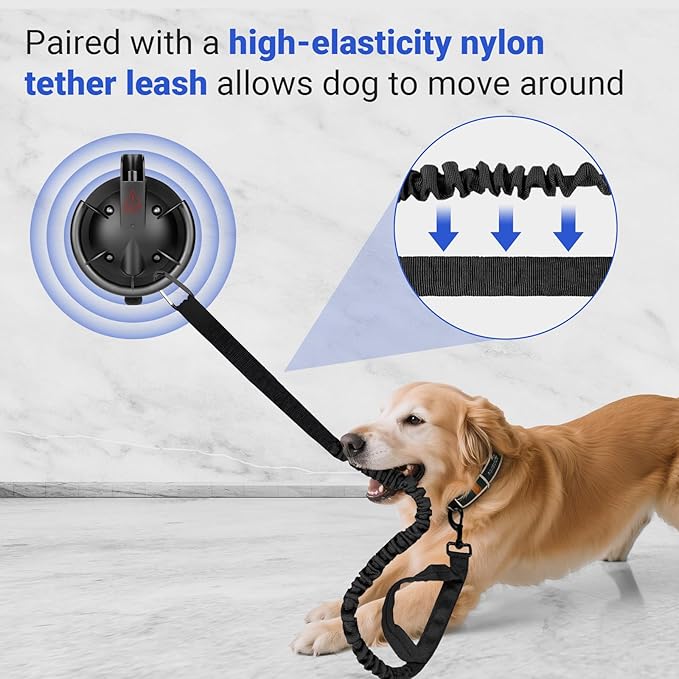 Dog Bathing Suction Cup with Tether, High Elasticity Nylon Dog Bathing Tether - Image 5