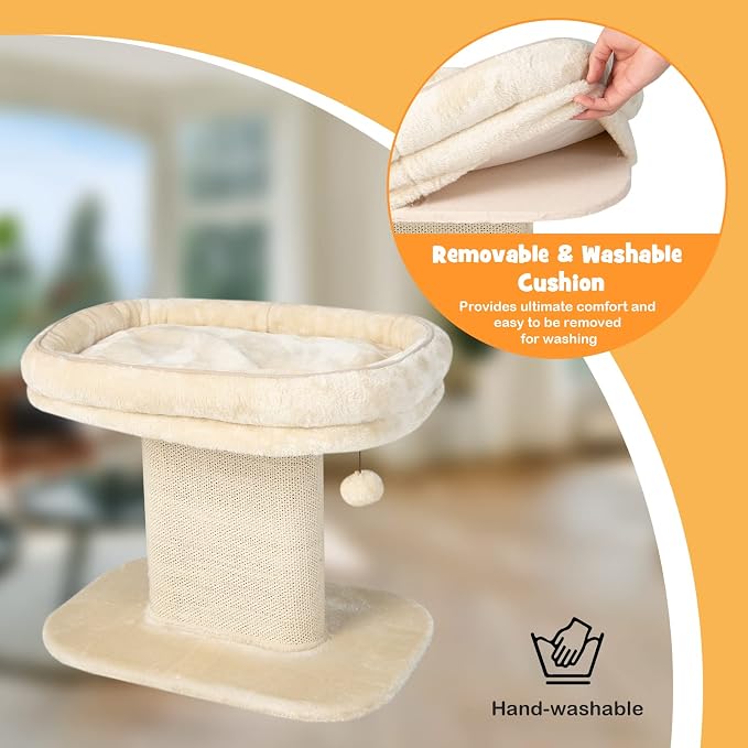 Tangkula Cat Tree for Indoor Cats, 2-Tier Cat Tower - Image 4