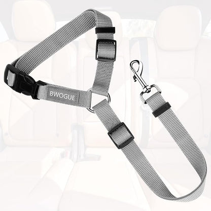 BWOGUE Pet Dog Cat Seat Belts, Car Headrest Restraint Adjustable Safety Leads - Image 2