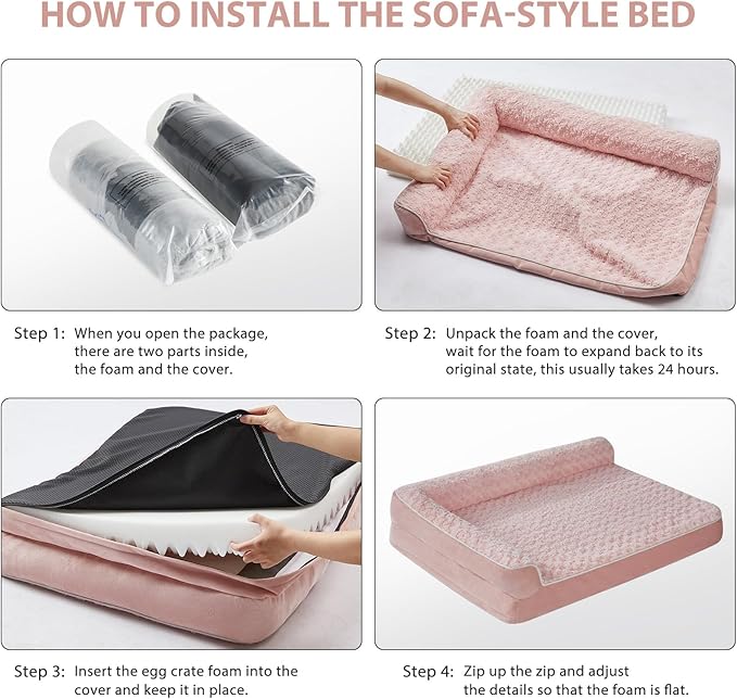 BFPETHOME Orthopedic Dog Beds for Large Dogs-Waterproof Sofa Pet Bed - Image 5
