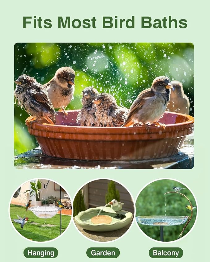Bird Bath Purification Disk Pure Copper Outside Winter Solar Power Birdbath - Image 4