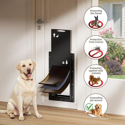 3-Flap Dog Door, Large Doggy Door, Doggie Door - Image 3