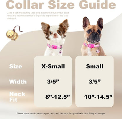 Small Dog Collar with Bell，Nylon - Image 4