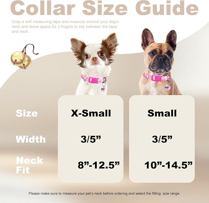 Puppy Collar with Bell，Nylon - Image 4
