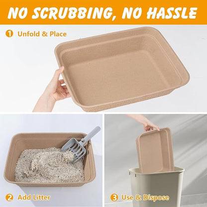 Disposable Cat Litter Box, Large Litter Boxs - Image 6