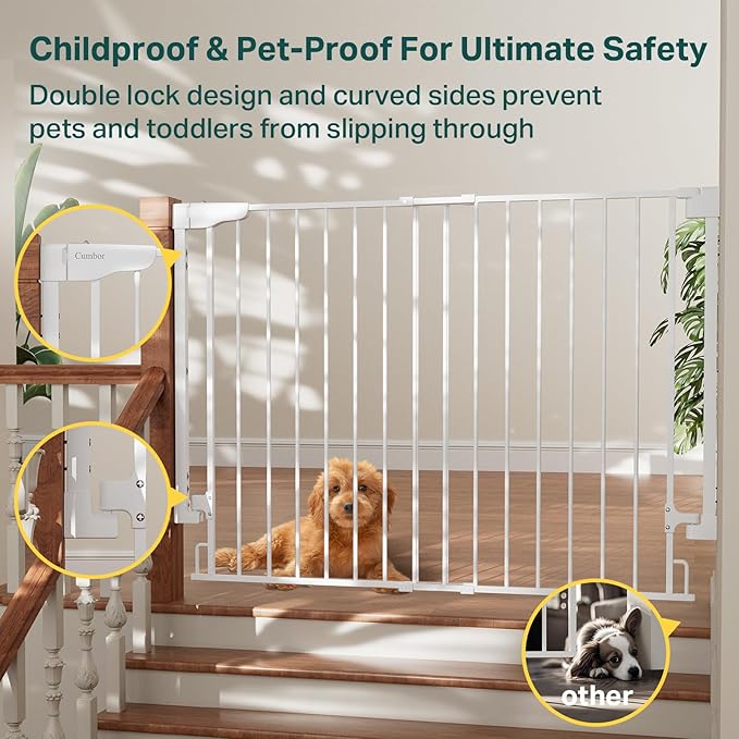 Cumbor 34" Extra Tall Baby Gate - Image 7