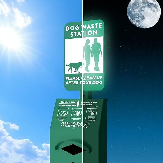 POCHAR Aluminum Rustproof Dog Waste Disposal Station - Image 7