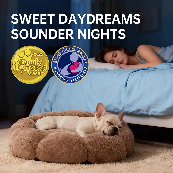 OhGeni 31 inches Calming Donut Orthopedic Dog & Cat Bed - Image 5