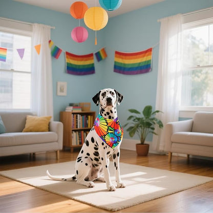 30 Pack Rainbow Dog Bandanas Bulk - Image 5