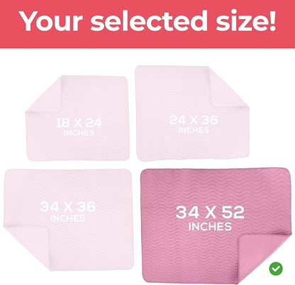 Utopia Bedding Washable Underpads 34" x 52", Waterproof Reusable Heavy - Image 4
