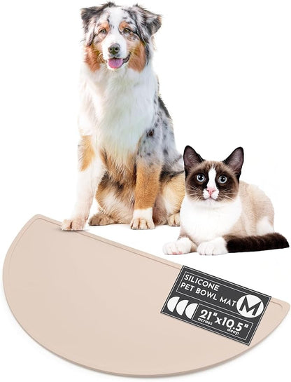 Should We Go - Waterproof Silicone Pet Food Mat - Non-Slip, Spill-Proof Feeding by ShouldWeGo