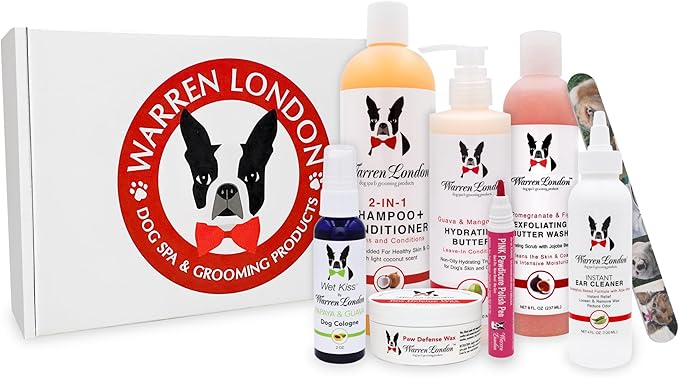 Warren London Ultimate Dog Spa Gift Box – 8-Piece Grooming & Pampering Kit | by WarrenLondon