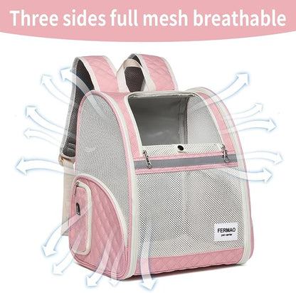 Cat Backpack Carrier for Small Dogs and Medium cat Puppy Kitten Bunny Pet - Image 2