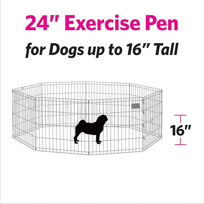 MidWest Homes for Pets Folding Metal Puppy / Dog Exercise Pen, Indoor/Outdoor - Image 6