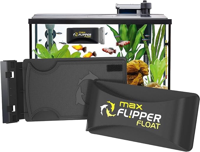 FLIPPER Max Magnetic Aquarium Cleaner – 2-in-1 Flip Scrubber and Scraper by FLPPER