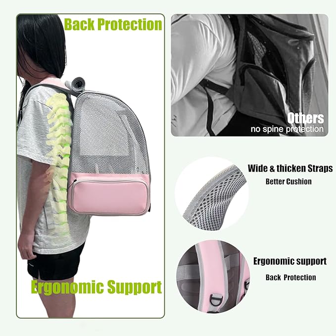 Parrot Carrier Backpack with Front Zipper Opening, Bird Travel Carrier Cage - Image 5