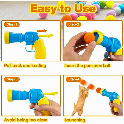 30 Pcs Soft Pom Pom Balls for Kittens - Image 8