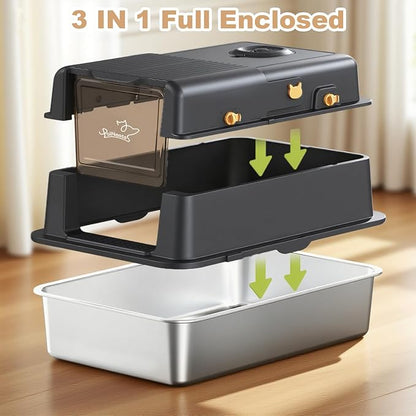 L8 Max-XXXL Stainless Steel Litter Box - Image 5