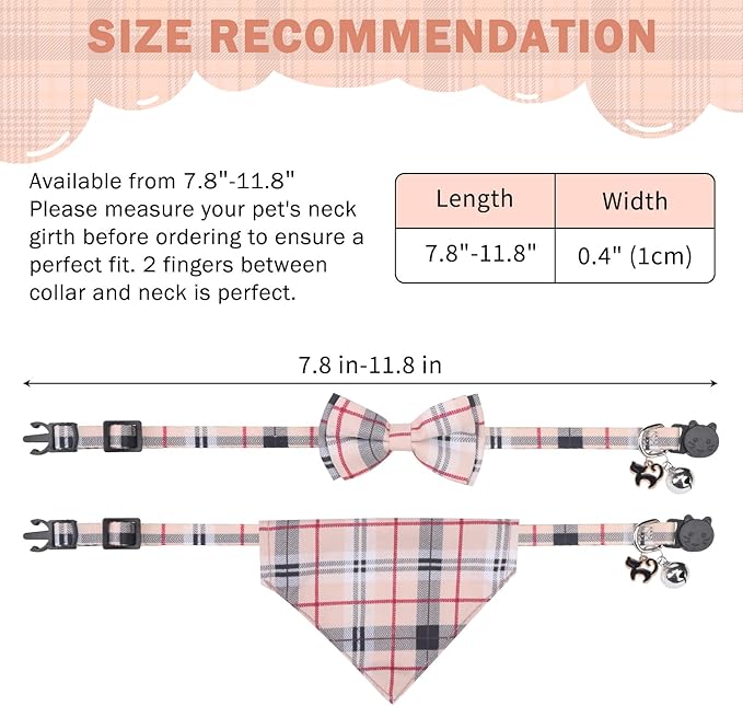 SCENEREAL Plaid Cat Collar - Image 7