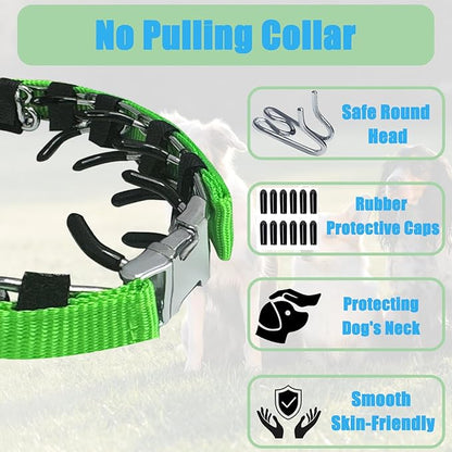 Prong Training Collar for Dogs, Rotating Ring Welding, Adjustable Dog Training - Image 2