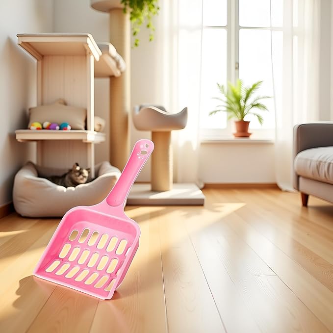 Pink Cat Litter Scoop, Tray - Image 4