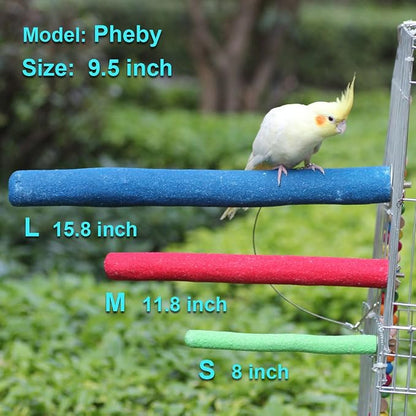 Bird Perch Rough-surfaced Nature Wood Stand Toy Branch - Image 5