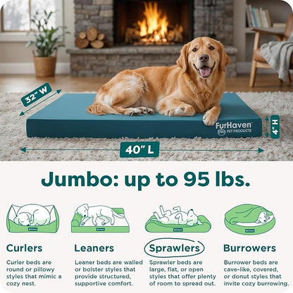 Furhaven Water-Resistant Cooling Gel Dog Bed - Image 3