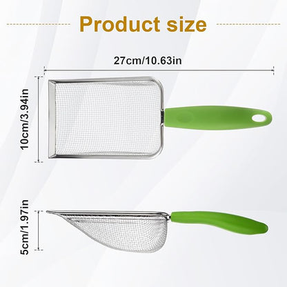 Stainless Steel Mesh Litter Shovel, Fine Mesh Metal Reptile Litter Cleaner - Image 2
