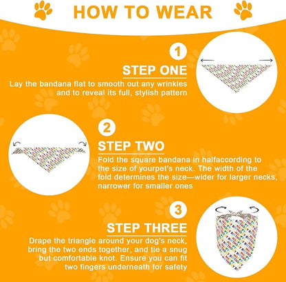 Dog First Birthday Party Decorations, Adjustable Dog Bandana Set - Image 5