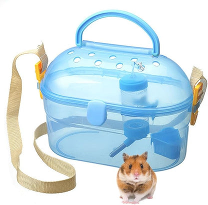 Portable Hamster Cage Syrian Hamster Carry Travel Cage by kathson