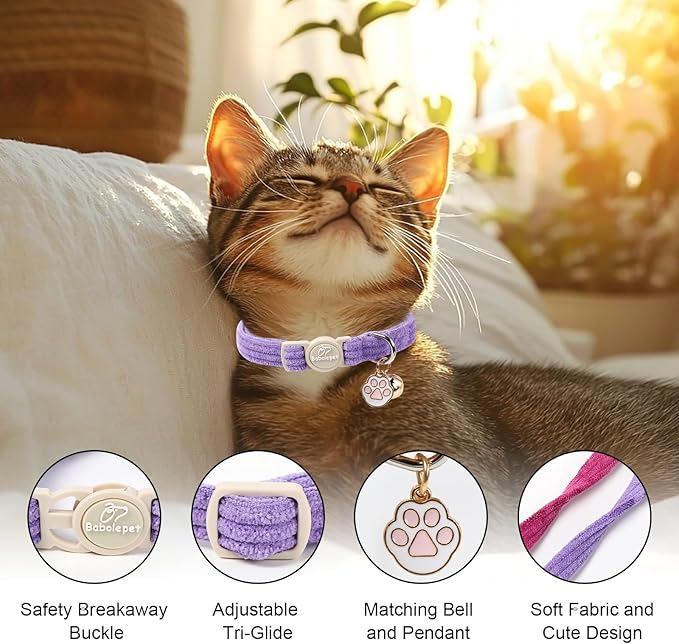 2 Pack Corduroy Cat Collars - Image 3