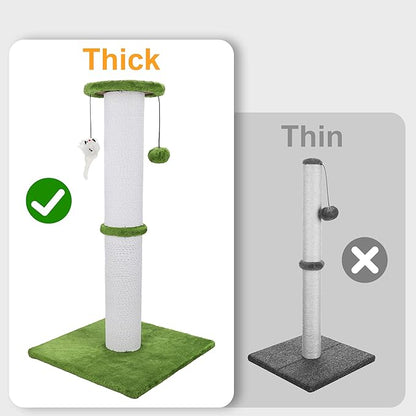 Cat Scratching Post 34 Inches Heavy Duty and Thicker Cat Scratching Post Sisal - Image 4