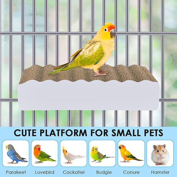 KATUMO Parrot Perch Parakeet Cage Stand Conure Platform Cockatiel Foraging - Image 6
