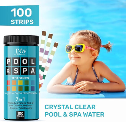 JNW 7-in-1 Pool Test Strips, 100 Quick & Accurate Test Strips - Image 3