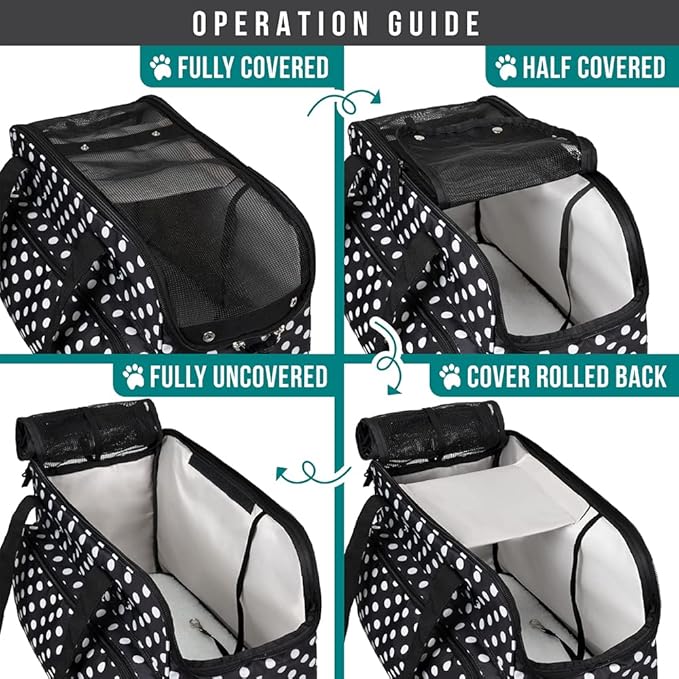 PetAmi Small Dog Purse Carrier, Soft-Sided Pet Carrier Bag - Image 5