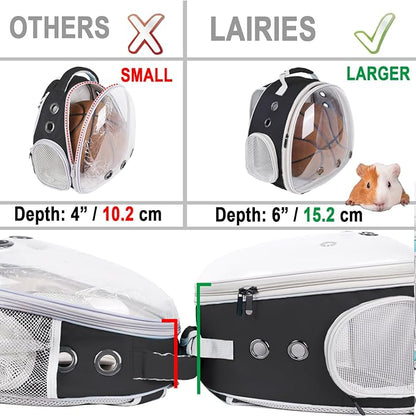 Portable Small Animal Backpack Travel Breathable Pet Carrier Bag Cages - Image 2