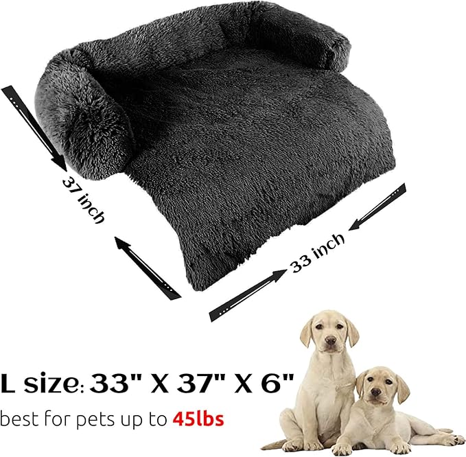 HachiKitty Dog Sofa Bed Cover, Plush Couch Protector, Washable Pet Mat - Image 5