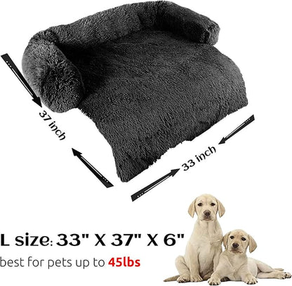 HachiKitty Dog Sofa Bed Cover, Plush Couch Protector, Washable Pet Mat - Image 5