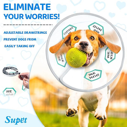 Supet Dog Cone Collar After Surgery to Stop Licking: Adjustable Recovery - Image 5
