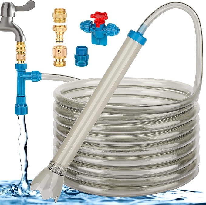 fishkeeper 25FT/50FT Aquarium Gravel Vacuum Water Changer by fishkeeper