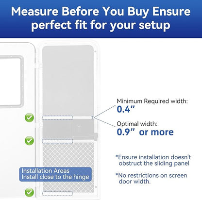 RV Screen Door Closer with Adjustable Tension, Aluminum RV Door Closer Kit - Image 4